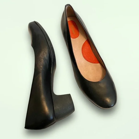 SoftWalk Shoes New Softwalk Imperial Black Leather Heels Pumps